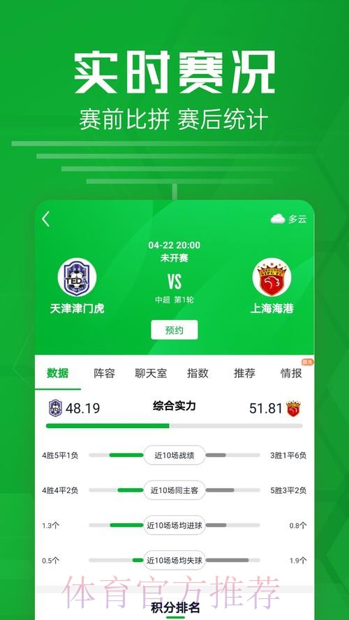 最热门的世界杯比分软件推荐